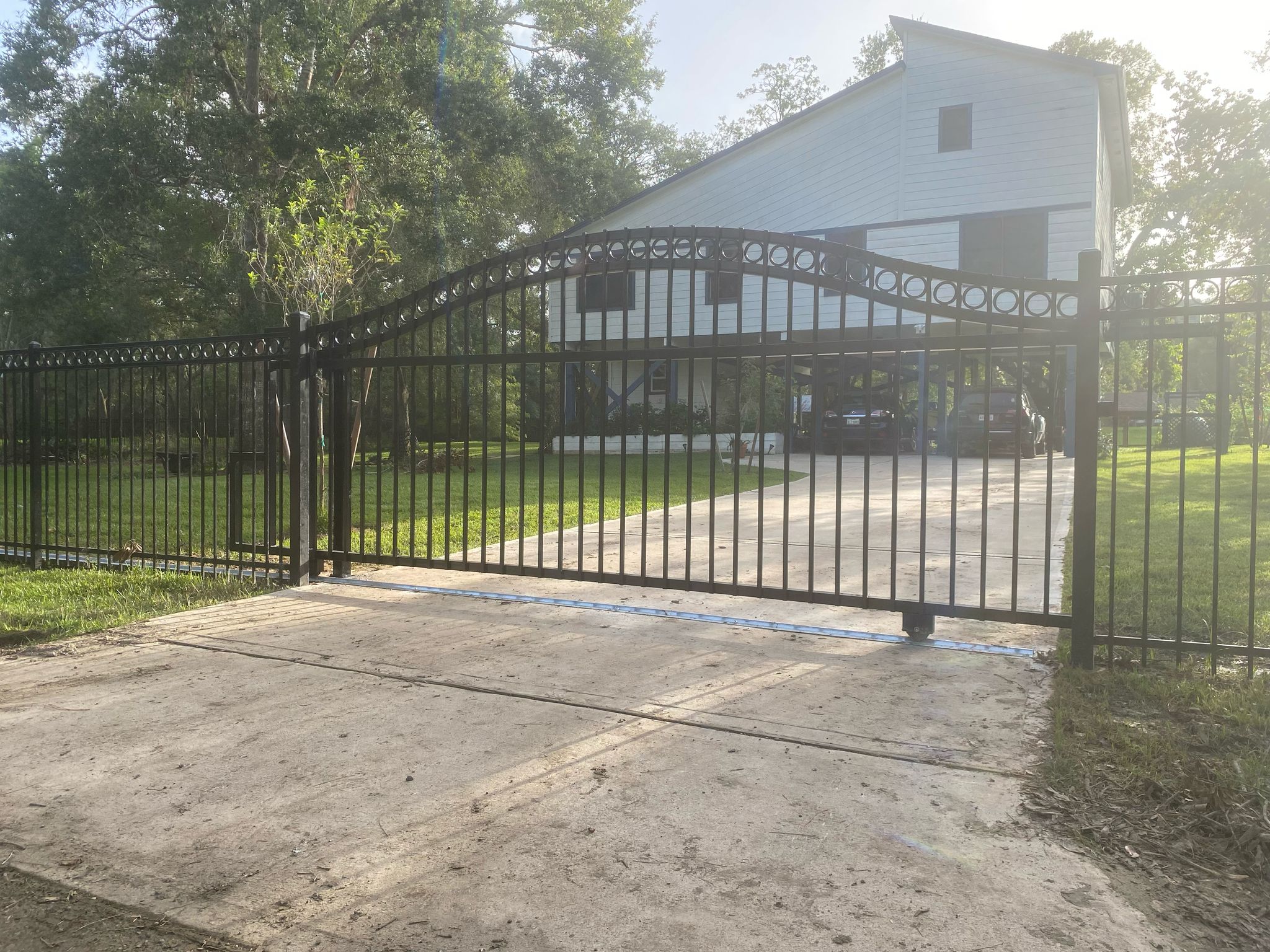 Custom Iron Driveway Gate in Fulshear Ranch, Fulshear TX - Image 4